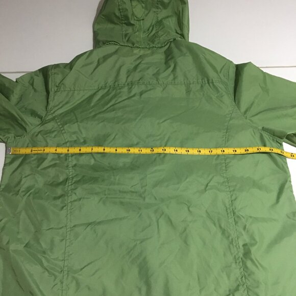 LL Bean Womens Large Green Windbreaker Rain Jacket Nylon - Picture 6 of 7